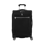 Travelpro Platinum Elite Extra Großer Weichgepäck Spinner Koffer 4 Rollen 71x47x30 cm Langlebig mit TSA Schloss 97 Liter - Schwarz